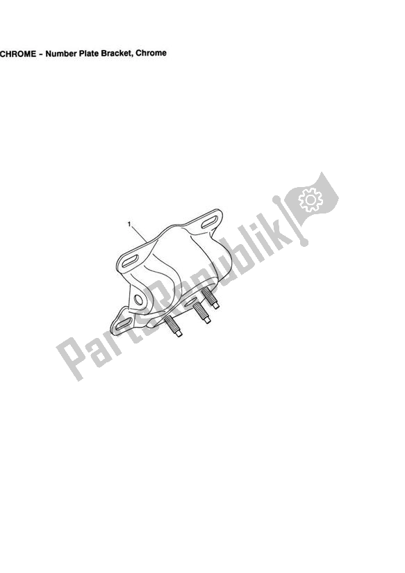 All parts for the Number Plate Bracket, Chrome of the Triumph America Carburettor 790 2002 - 2007